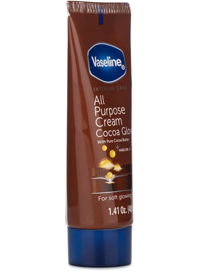 Vaseline All Purpose Cream Cocoa Glow, with Pure Cocoa Butter, 2x40g - Image 3